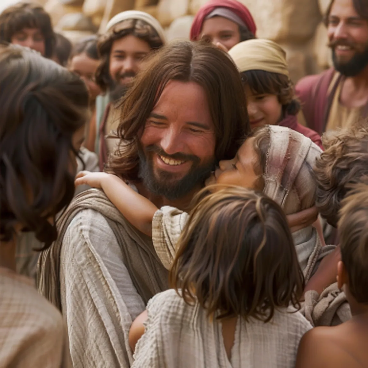 Matthew 19:14 - But Jesus said, Suffer little children, and forbid them not, to come unto me: for of such is the kingdom of heaven.