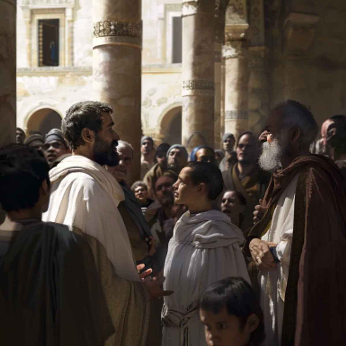 Matteüs 21:16 - En zeiden tot Hem: Hoort Gij wel, wat dezen zeggen? En Jezus zeide tot hen: Ja; hebt gij nooit gelezen: Uit de mond der jonge kinderen en der zuigelingen hebt Gij U lof toebereid?