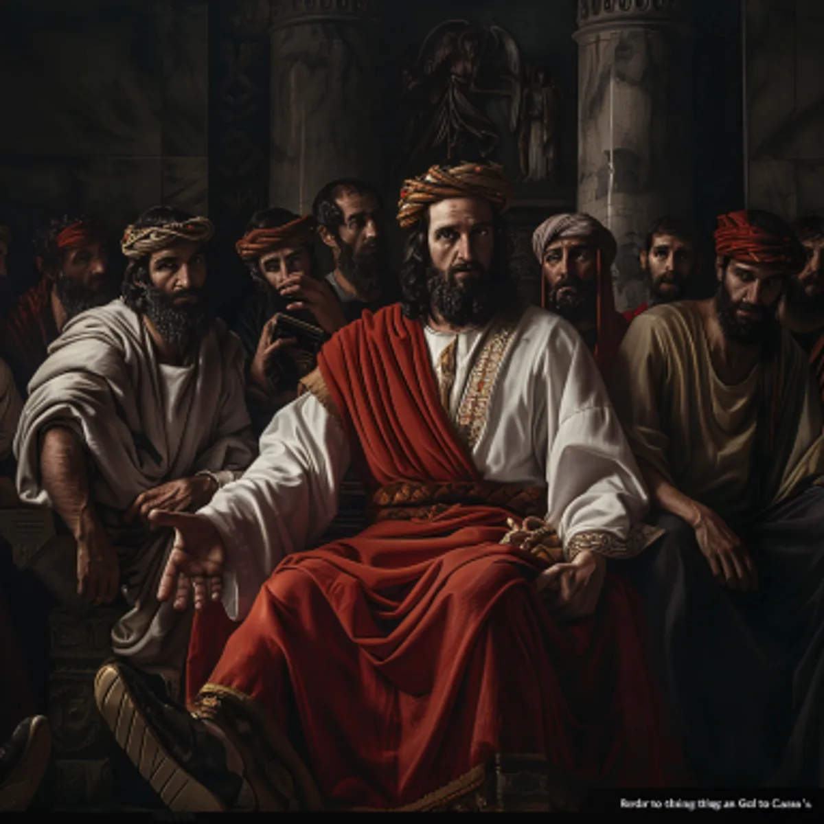 Matta 22:15 - Bunun üzerine Ferisiler çıkıp gittiler. İsayı, kendi söyleyeceği sözlerle tuzağa düşürmek amacıyla düzen kurdular.