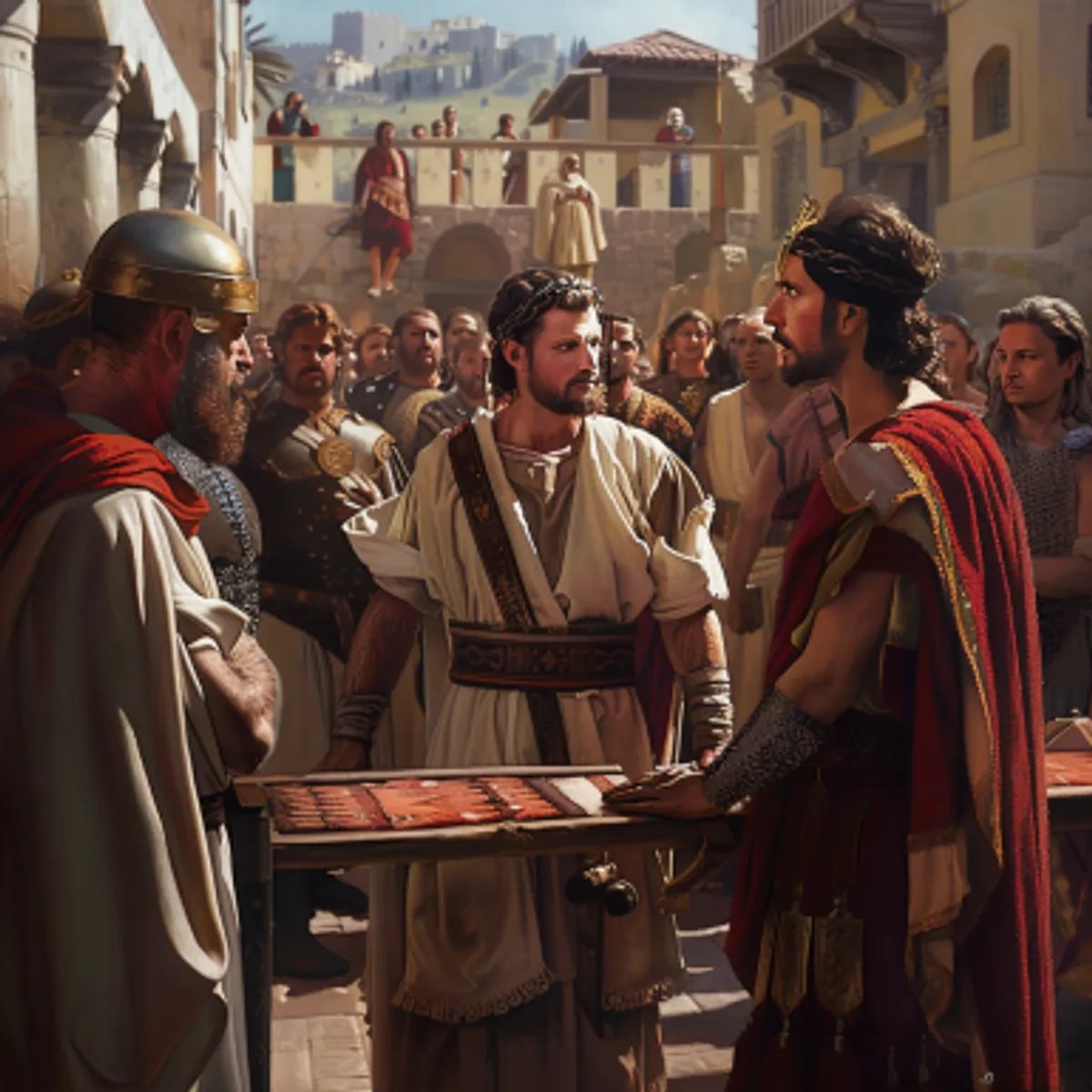 마태복음 27:12 - 대제사장들과 장로들에게 고소를 당하되 아무 대답도 아니하시는지라