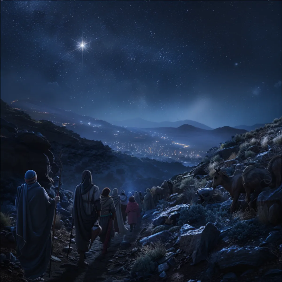 Matthieu 2:9 - Après avoir entendu le roi, ils partirent. Et voici, l'étoile qu'ils avaient vue en Orient marchait devant eux jusqu'à ce qu'étant arrivée au-dessus du lieu où était le petit enfant, elle s'arrêta.