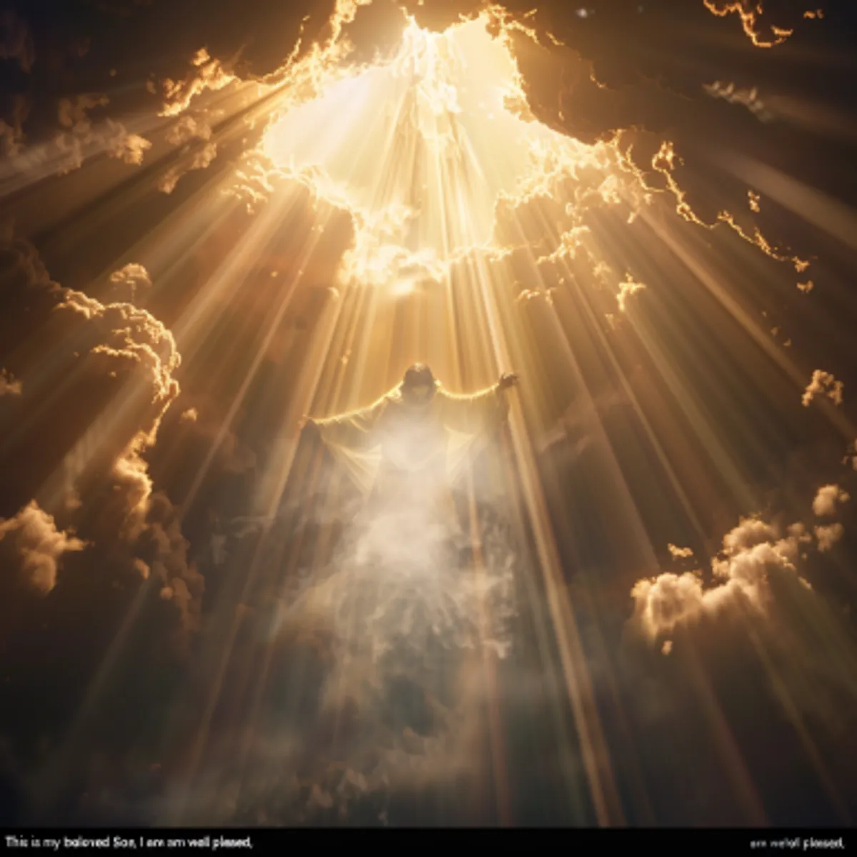 มัทธิว 3:17 - และดูเถิด มีพระสุรเสียงตรัสจากฟ้าสวรรค์ว่า "ท่านผู้นี้เป็นบุตรที่รักของเรา เราชอบใจท่านมาก"