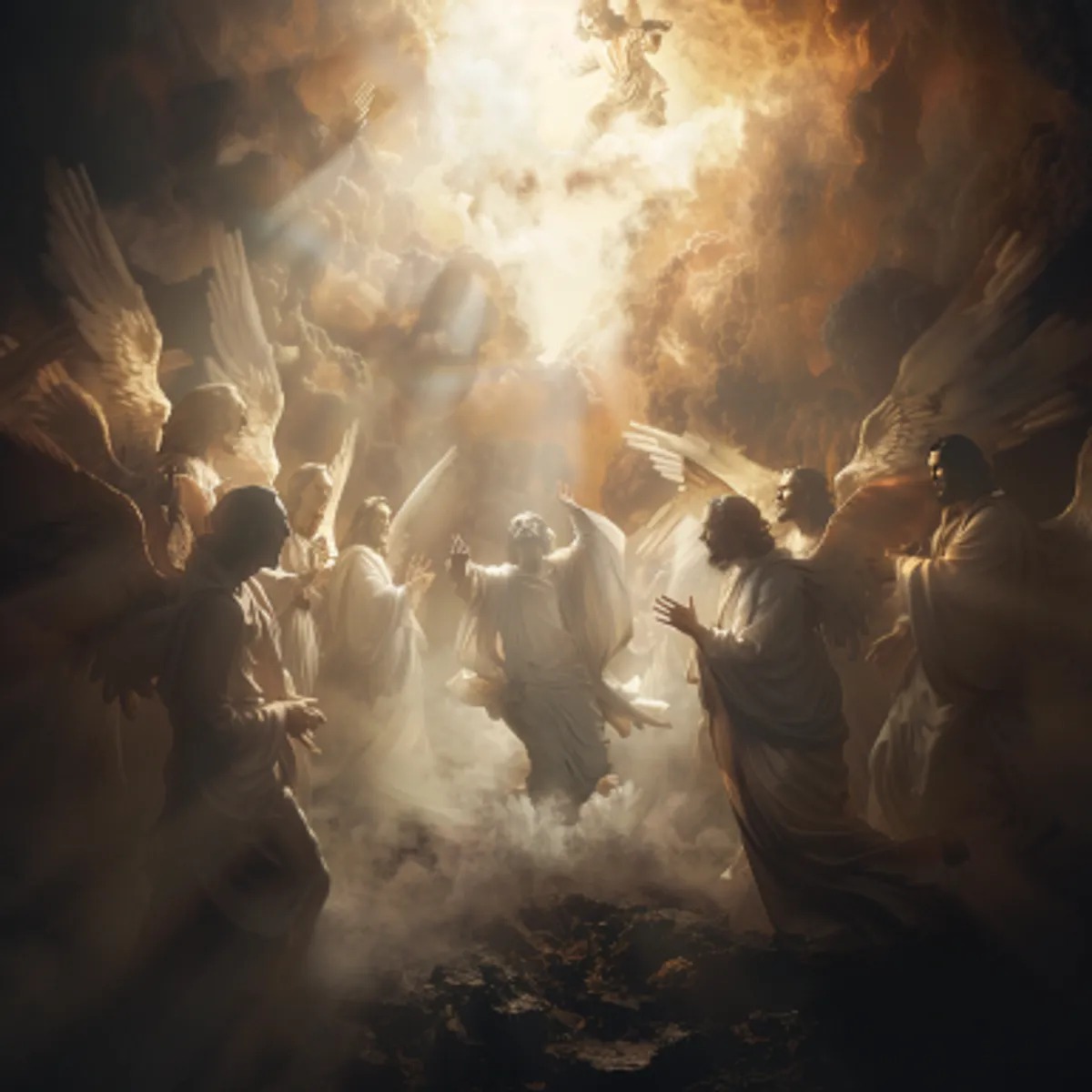 Matthieu 4:11 - Alors le diable le laissa. Et voici, des anges vinrent auprès de Jésus, et le servaient.