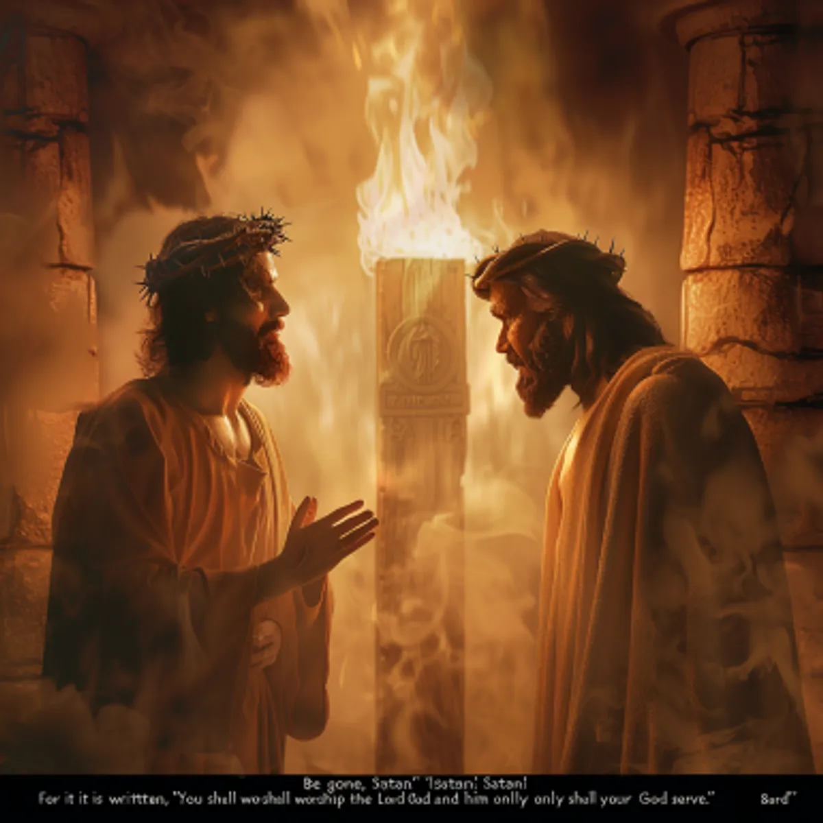 Matthieu 4:9 - et lui dit: Je te donnerai toutes ces choses, si tu te prosternes et m'adores.