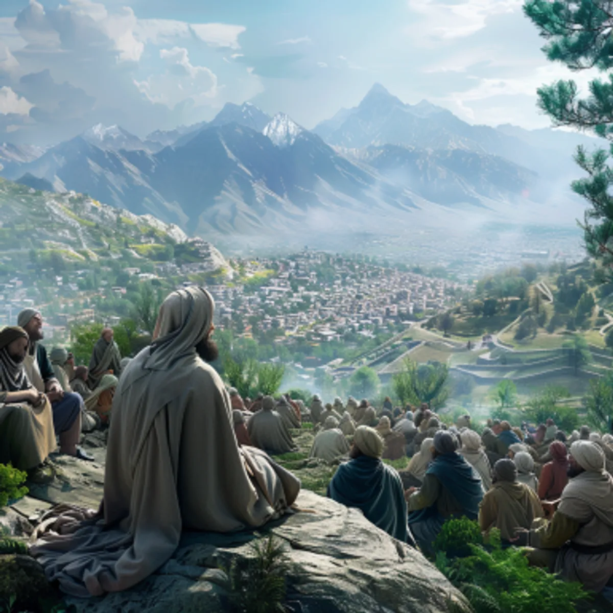 Matthew 5:2 - And he opened his mouth, and taught them, saying,