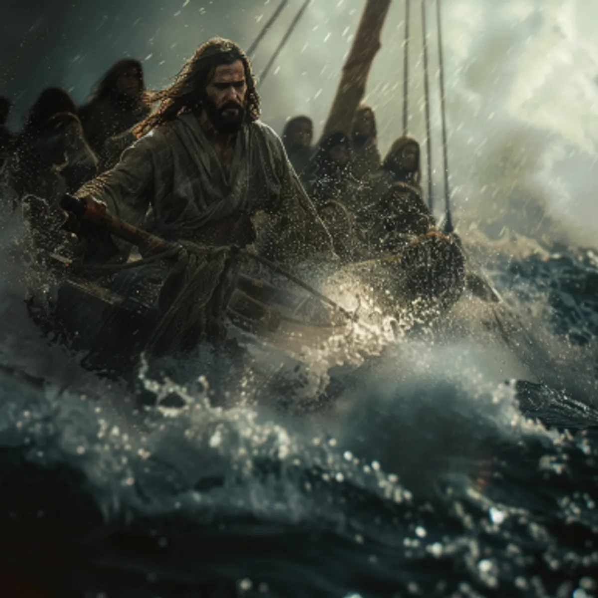 Matthieu 8:26 - Il leur dit: Pourquoi avez-vous peur, gens de peu de foi? Alors il se leva, menaça les vents et la mer, et il y eut un grand calme.