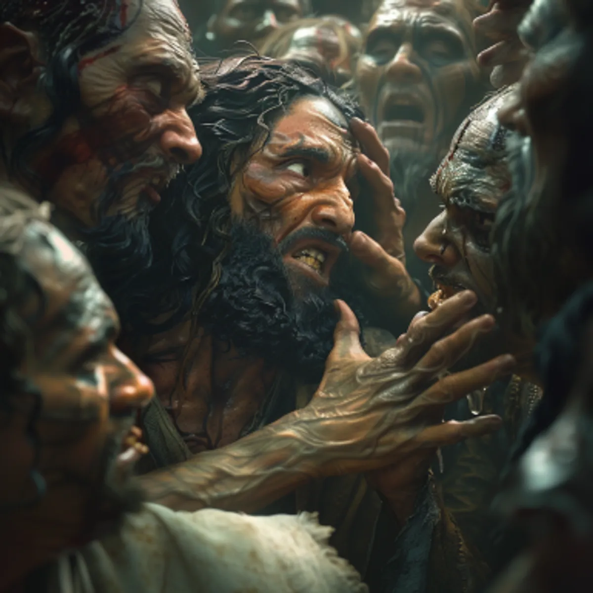 Matthieu 8:34 - Alors toute la ville sortit à la rencontre de Jésus; et, dès qu'ils le virent, ils le supplièrent de quitter leur territoire.