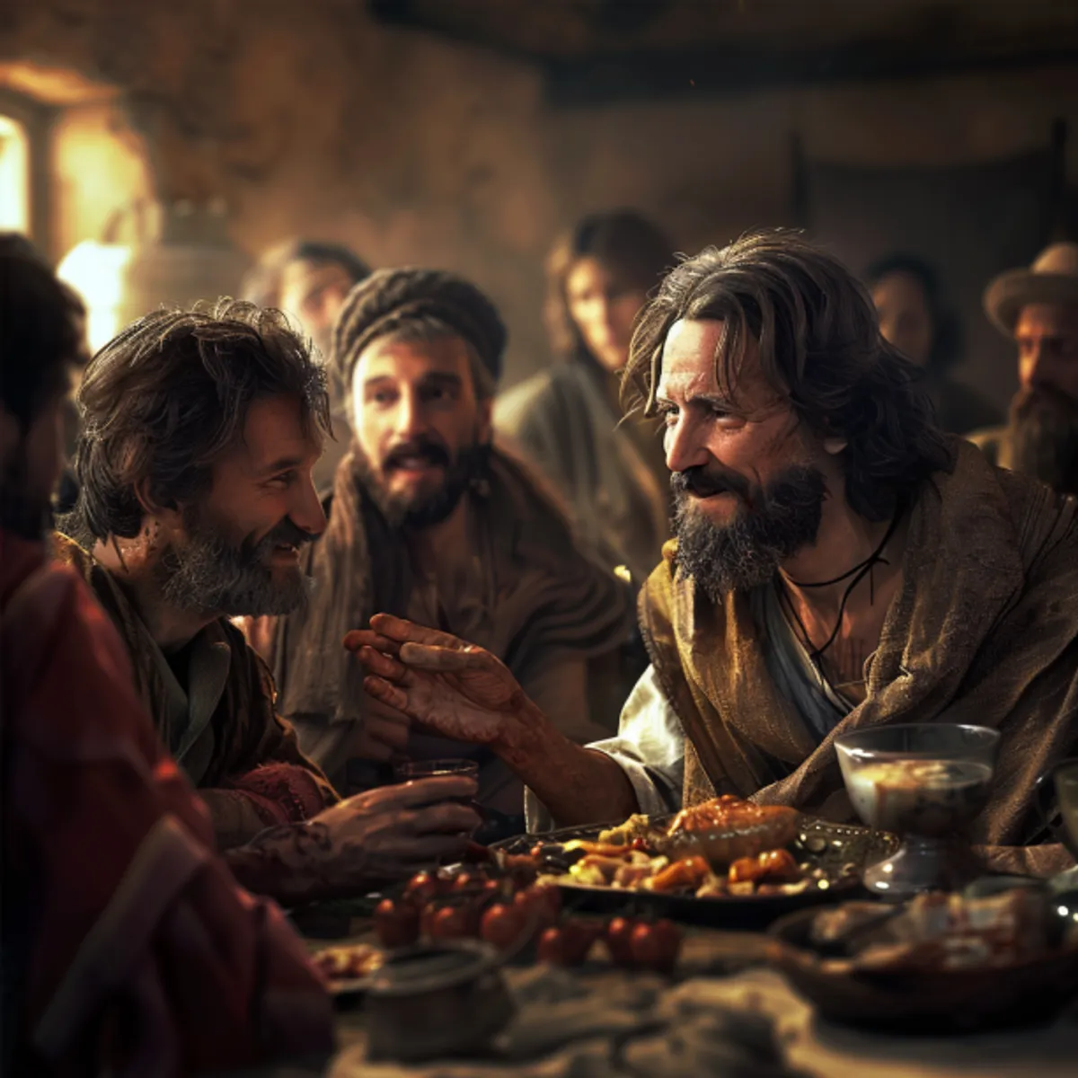 Matteo 9:9 - POI Gesù, passando oltre, vide un uomo che sedeva al banco della gabella, chiamato Matteo; ed egli gli disse: Seguitami. Ed egli, levatosi, lo seguitò.