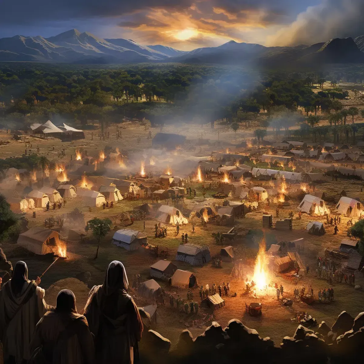 Liczby 2 - Rozmieszczenie obozów