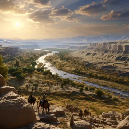 Reuben and Gad Inherit East of Jordan