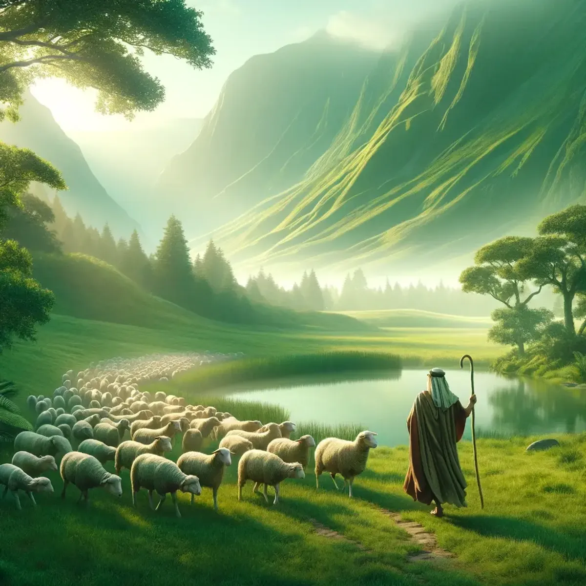 Mezmurlar 23:1 - RAB çobanımdır,Eksiğim olmaz.