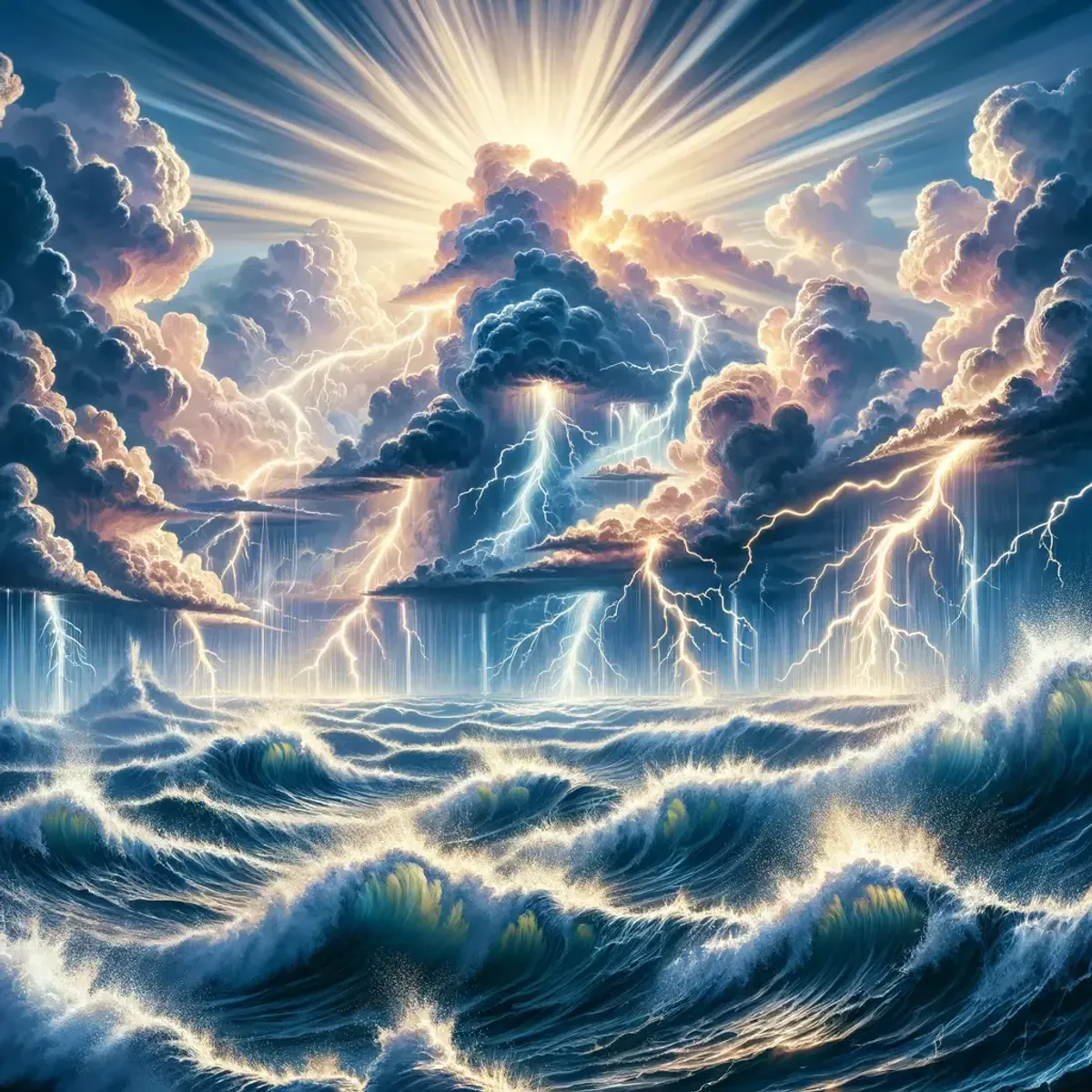 Salmo 29:3 - La voce del Signore è sopra le acque; L’Iddio di gloria tuona; Il Signore è sopra le grandi acque.