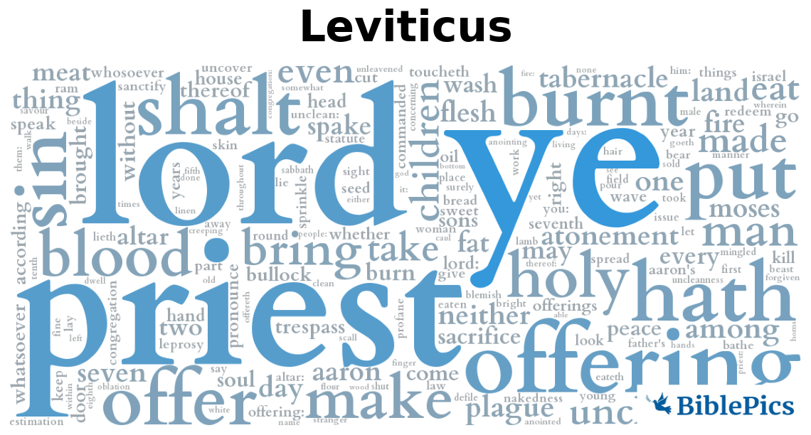 wordcloud for Leviticus