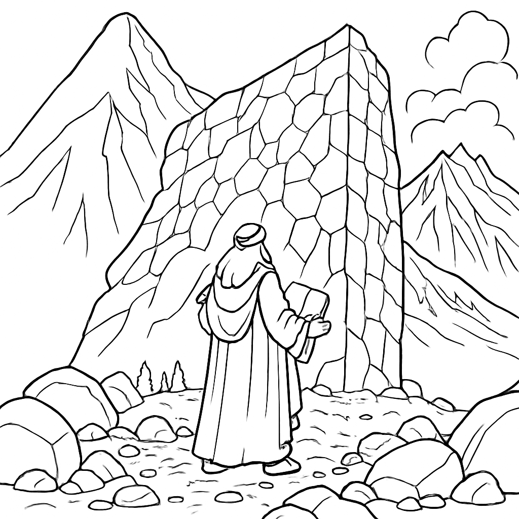 The Ten Commandments Coloring Page