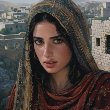 Minh họa bằng AI: Rahab - vị trí: Người phụ nữ Canaan