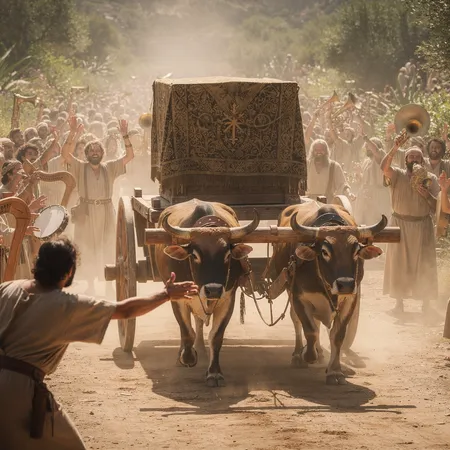 एआई चित्रण: डेविड यरूशलम में अर्क लेकर लाते हैं