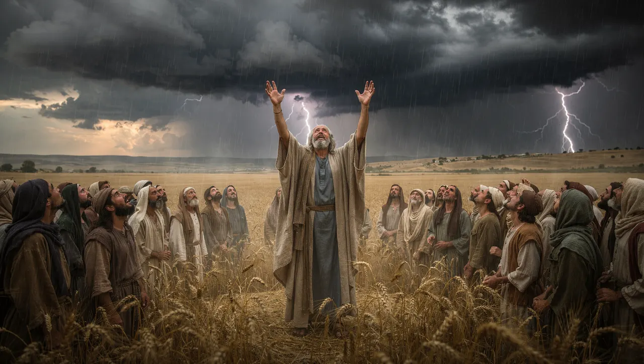 Ilustração com IA: 1 Samuel 12