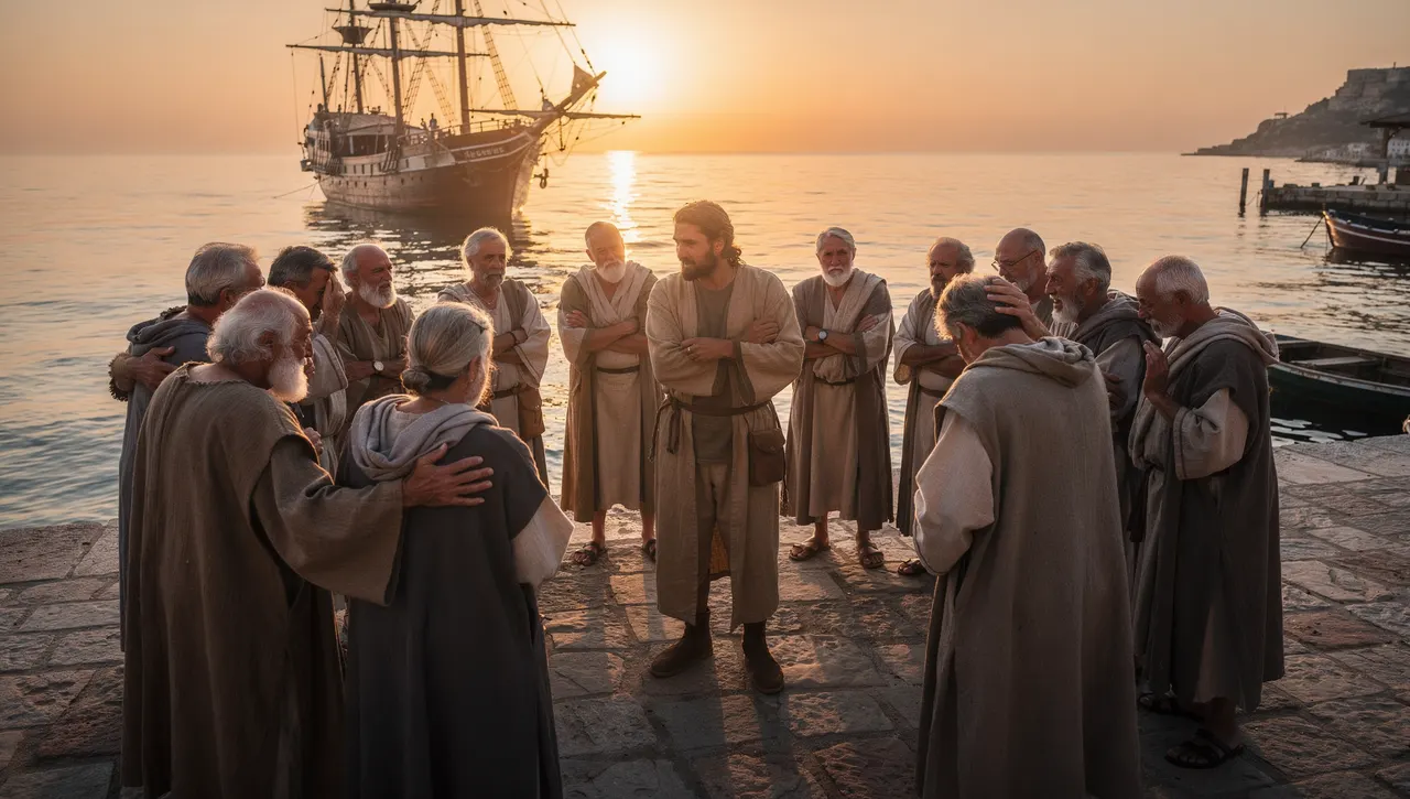 AI illustration: The Acts of the Apostles 20