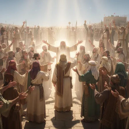 Ilustración con IA: La Venida del Espíritu Santo en Pentecostés