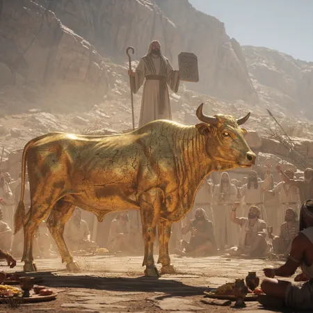 AI illustration: The Golden Calf
