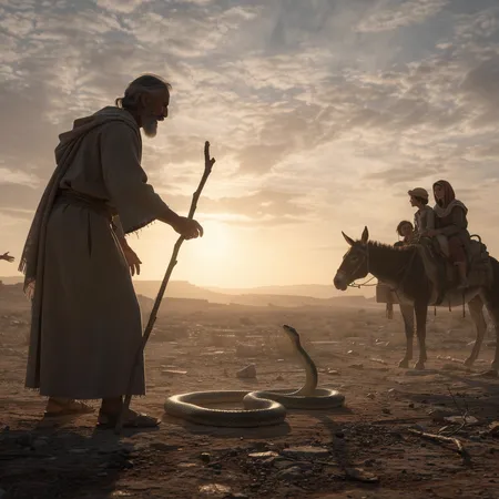 AI illustration: Moses Returns to Egypt
