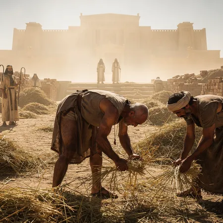 AI illustration: Pharaoh Refuses to Let the Israelites Go