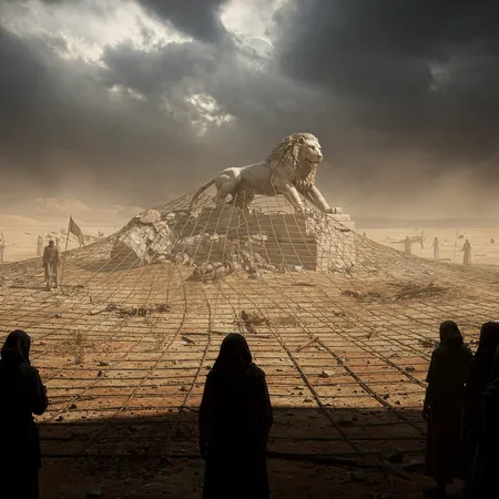 Illustration par IA: Un lament pour le Pharaon et ses alliés