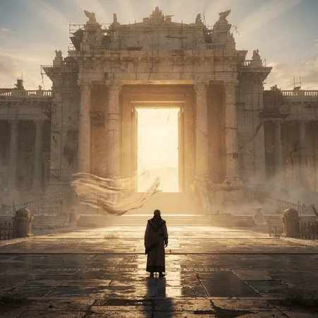 Illustration par IA: La Gloire de Dieu Retourne au Temple