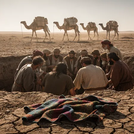 AI 插图: 约瑟的梦和他的兄弟们的嫉妒