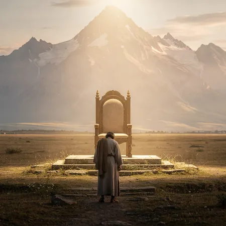 Illustration par IA: Jésus est le Grand Souverain Sacrificateur