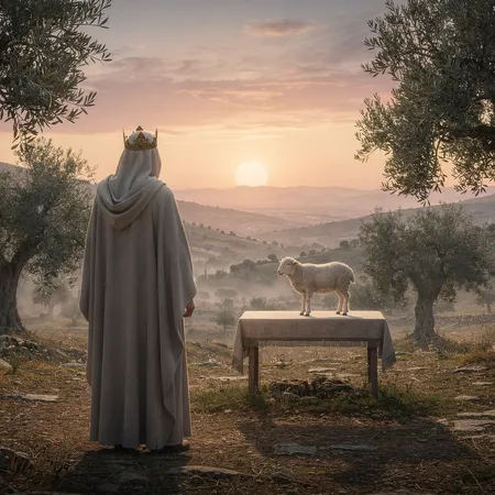 Illustration par IA: Jésus en tant que Grand Prêtre Éternel
