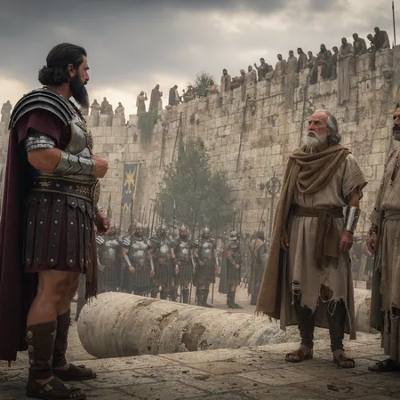 AI illustration: Sennacherib Threatens Jerusalem