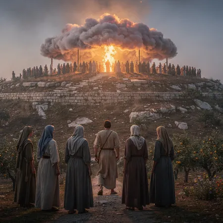 AI illustration: The Sin of Jerusalem and the Remnant