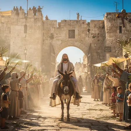 Minh họa bằng AI: Sự vào Thủ đô Jerusalem