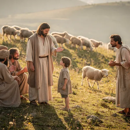 Yapay zekâ çizimi: Kayıp Koyunun Öyküsü
