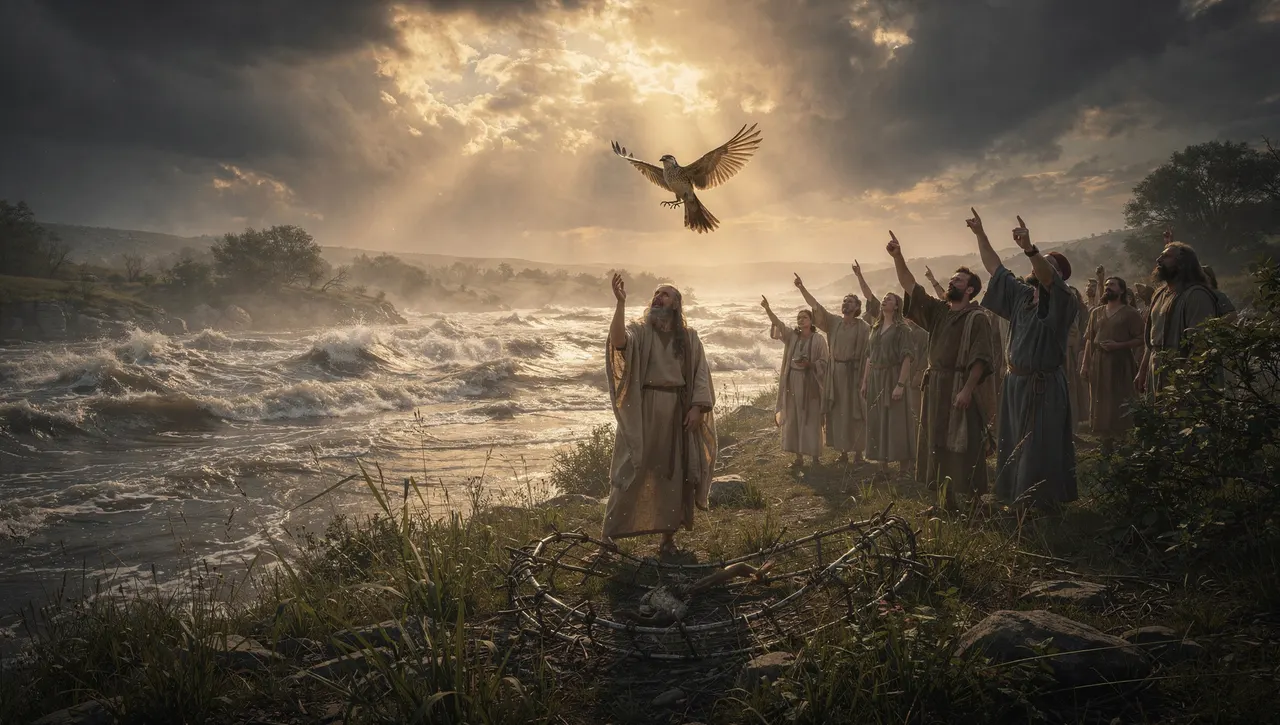 KI-Illustration: Psalm 124