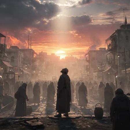 AI 일러스트: 충실한 남은 사람