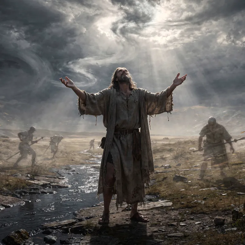KI-Illustration: Psalm 35