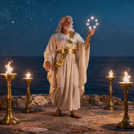 KI-Illustration: Die Vision von Christus